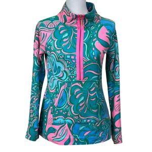 Lilly Pulitzer Skipper Popover, pink/blue, beach, preppy, golf, tennis, coastal